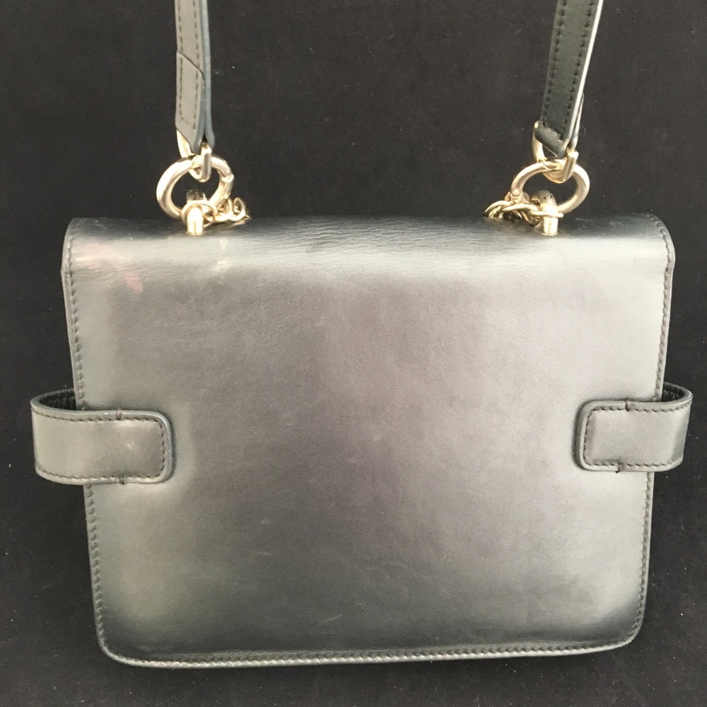 Lbfs361 Versace Collection Convertible Black Bag - image 2